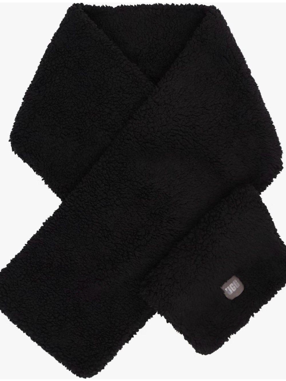 UGG Women Black Sherpa Scarf